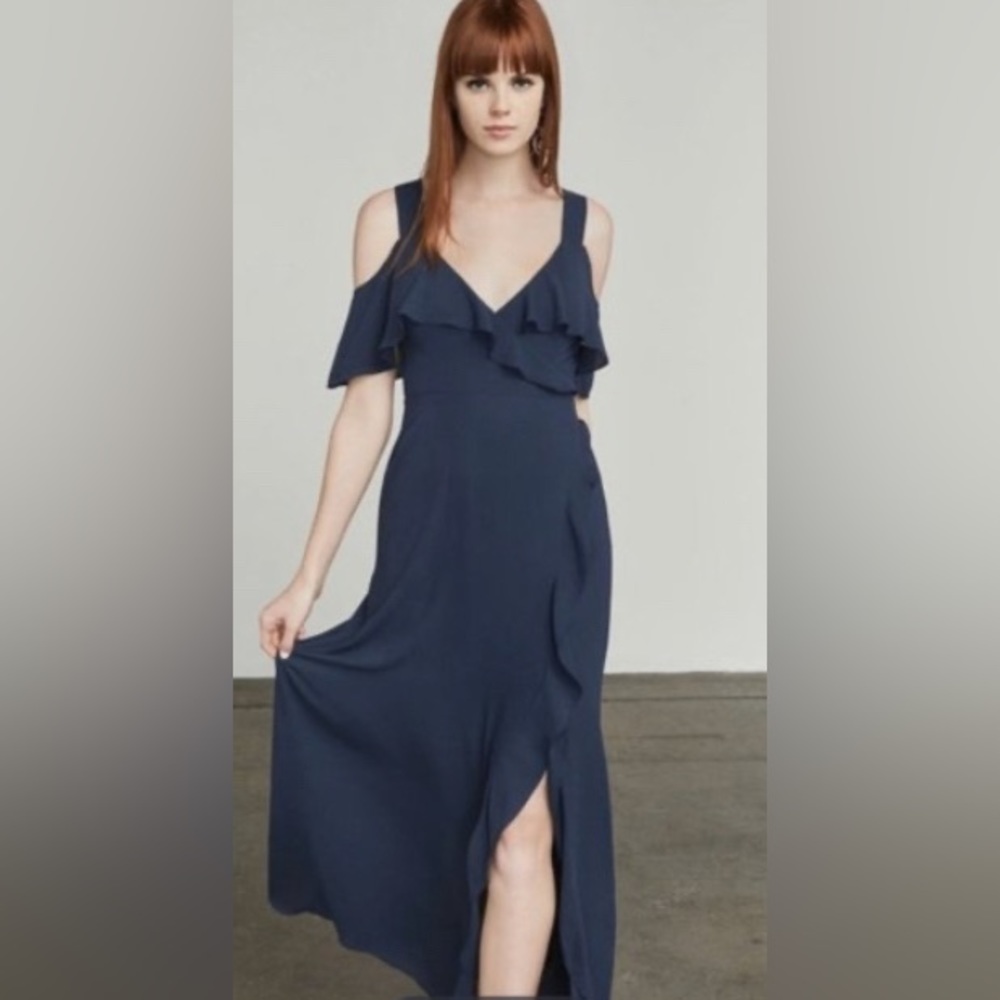 BCBG MaxAzria  “Charley” navy gown
